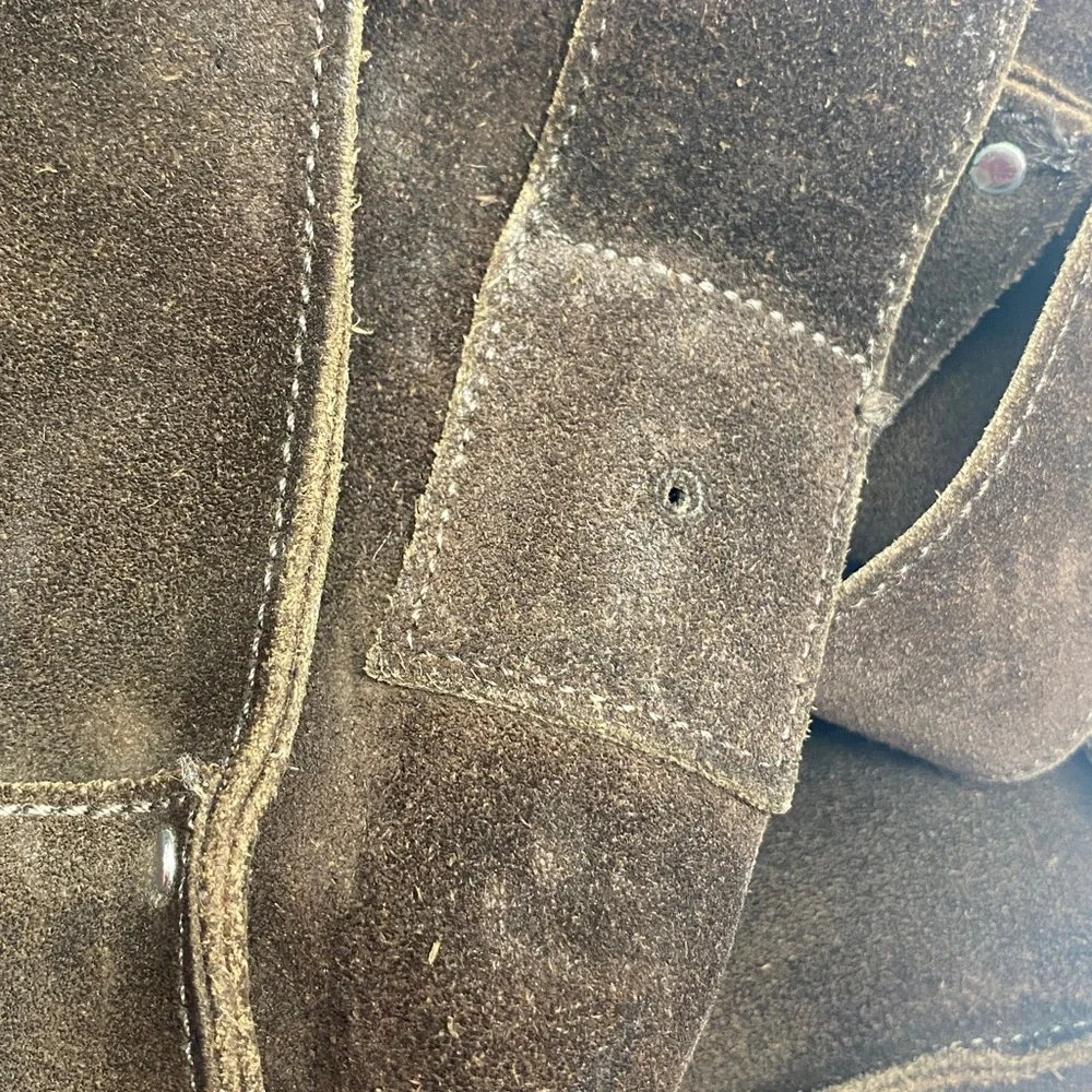 Banana Republic Brown Suede Messenger Bag